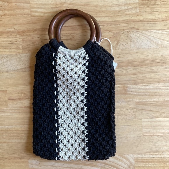 NWT Laude the Label Gabby Mini Macrame Bag - Picture 2 of 3